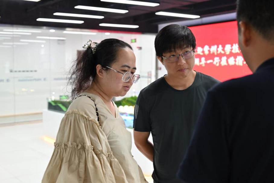 常州大學(xué)技術(shù)轉(zhuǎn)移中心陸奕仲、尹曉靚、楊勇老師一行赴航譜時代參觀交流